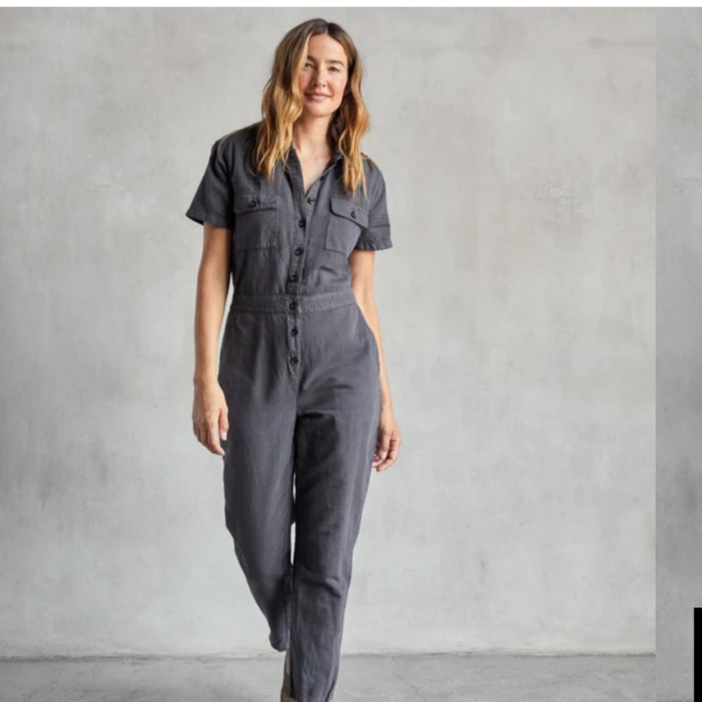 Outerknown Size M SEA Suit Jumpsuit, Grey. Size M but fits like a large.